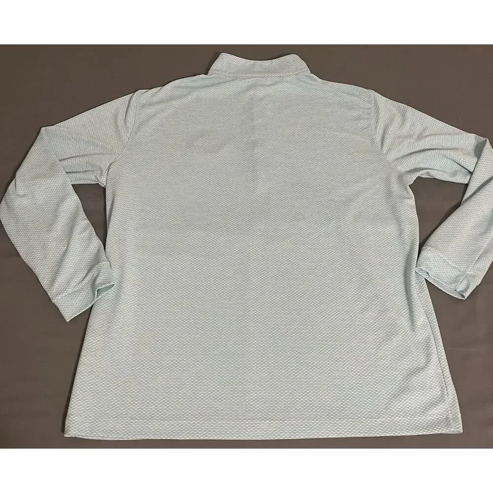 Columbia Men’s 1/4 Zip Pullover XL Light Blue Kentucky Derby Excellent